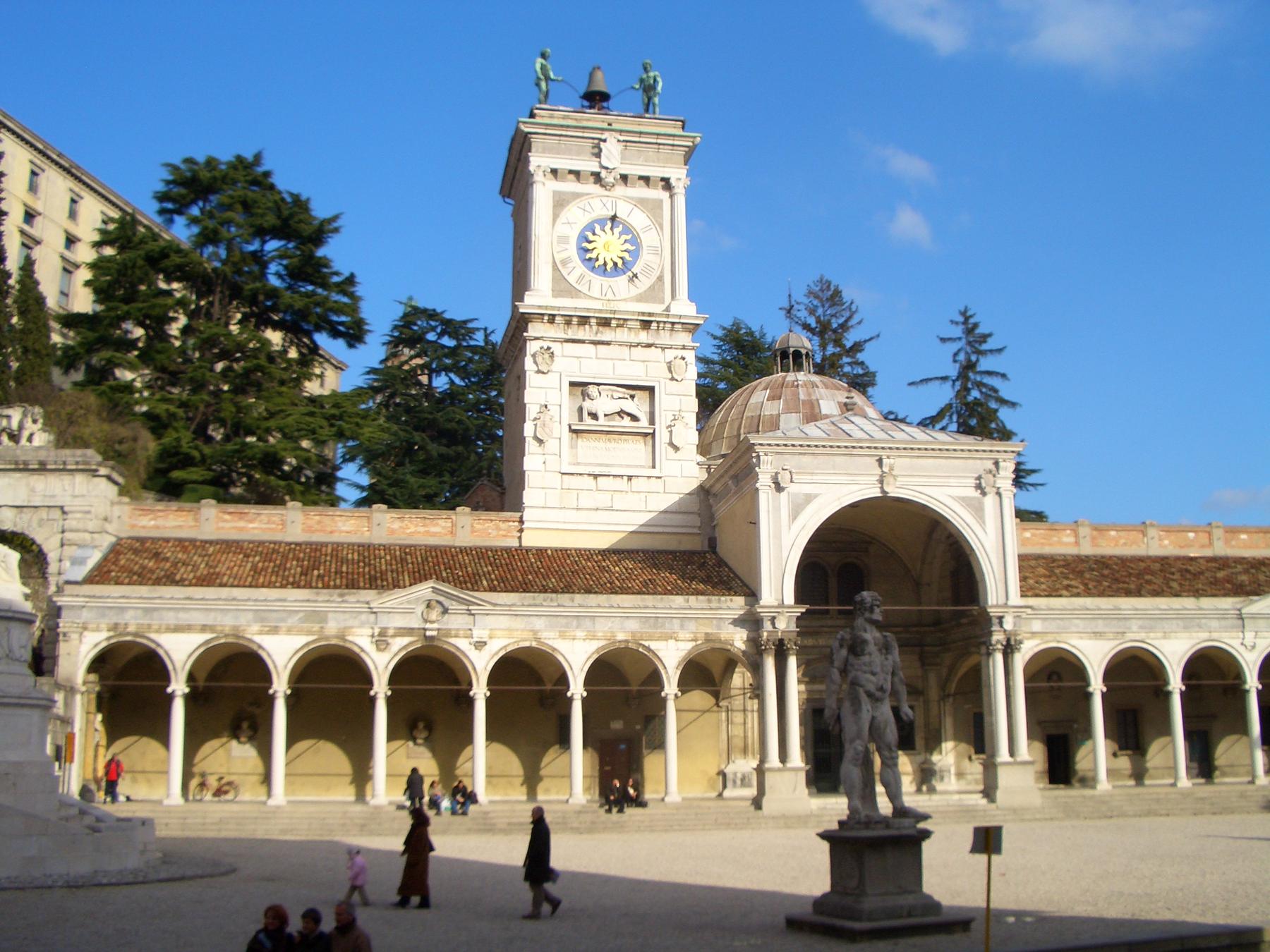 Loggia di San Giovanni and clock tower on Piazza della Libertà, Udine